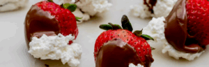 Chocolate Dipped Strawberries with Farmer Cheese