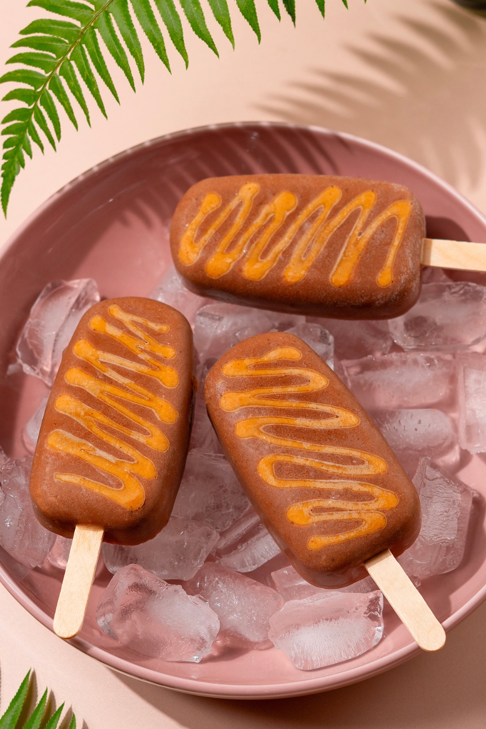 Chocolate Peanut Butter Banana Ice Cream Bars made with Lifeway Kefir