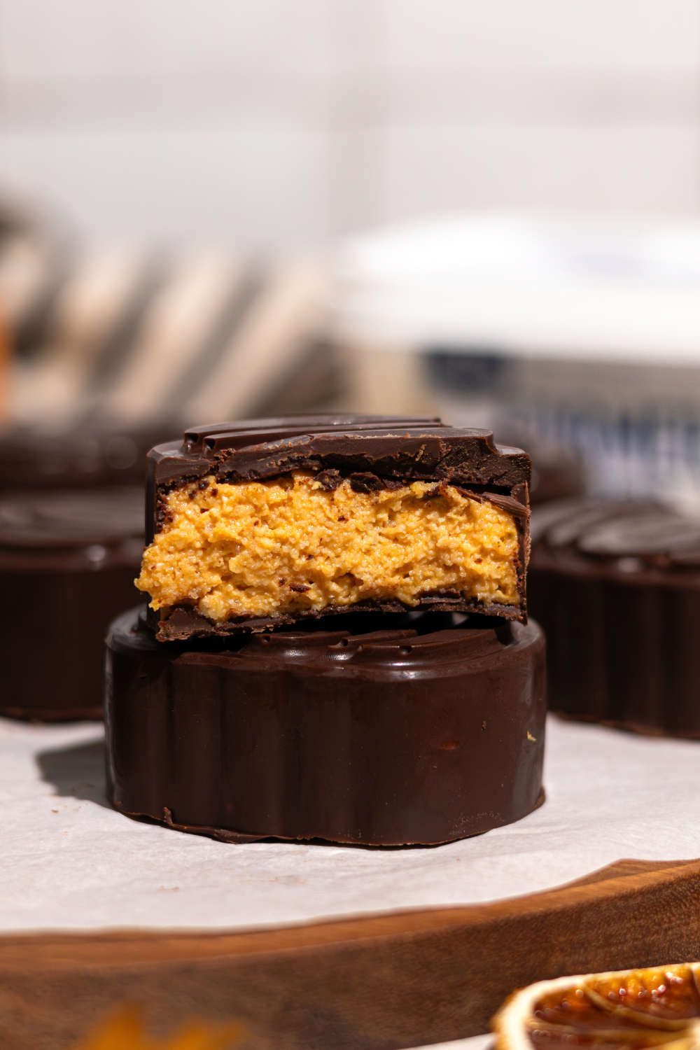 Chocolate Pumpkin Protein Cups Made with Lifeway Farmer Cheese