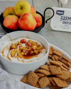Cinnamon Apple Farmer Cheese Dip