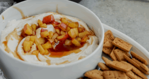 Cinnamon Apple Farmer Cheese Dip made with Lifeway