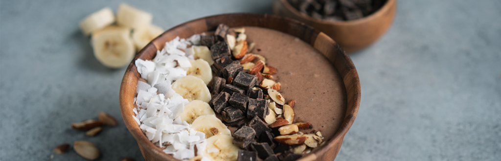 Coconut Cream Mocha Smoothie Bowl made with Lifeway