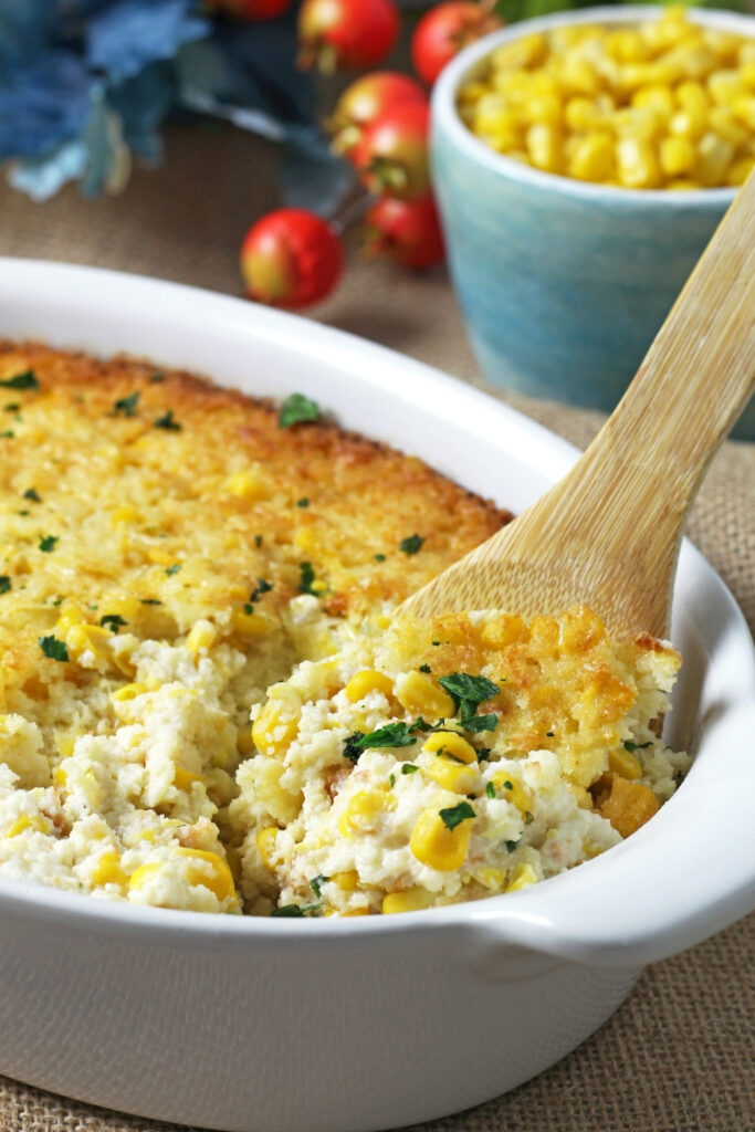 Corn Pudding made with Lifeway 