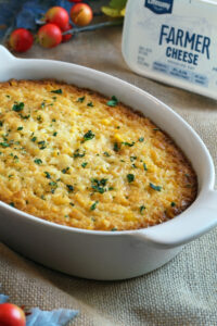 Corn Pudding made with Lifeway