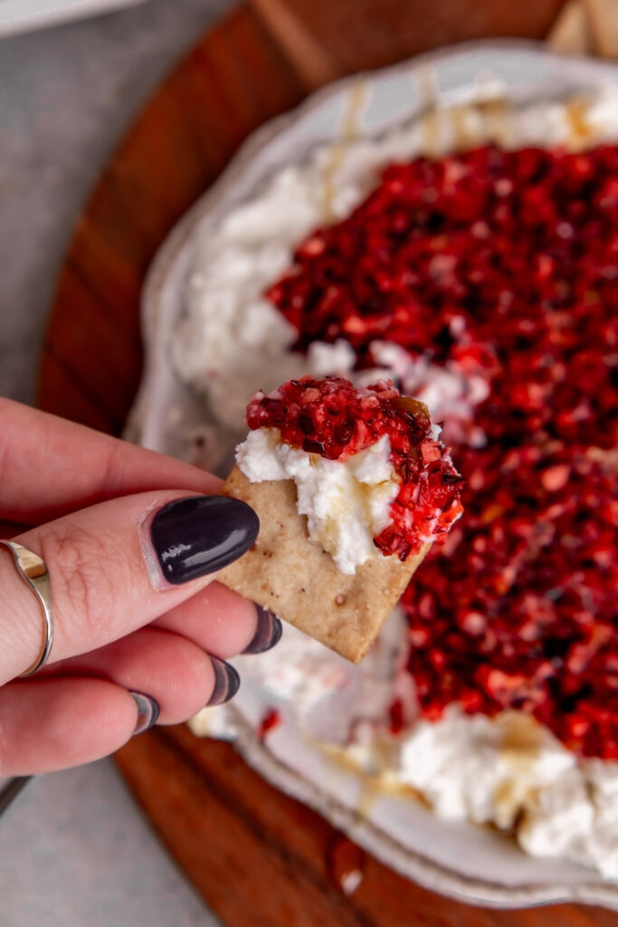 Cranberry Jalapeño Dip made with Lifeway