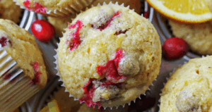 Cranberry Orange Kefir Muffins made with Lifeway
