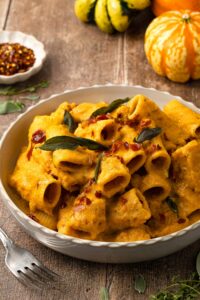 Creamy Butternut Squash Rigatoni Made with Lifeway Farmer Cheese and Kefir Butter