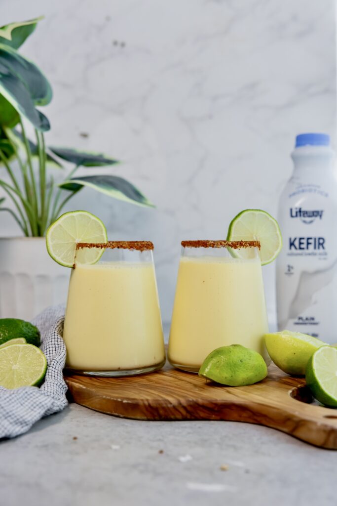 Kefir Lime Margarita Smoothie made with Lifeway Kefir