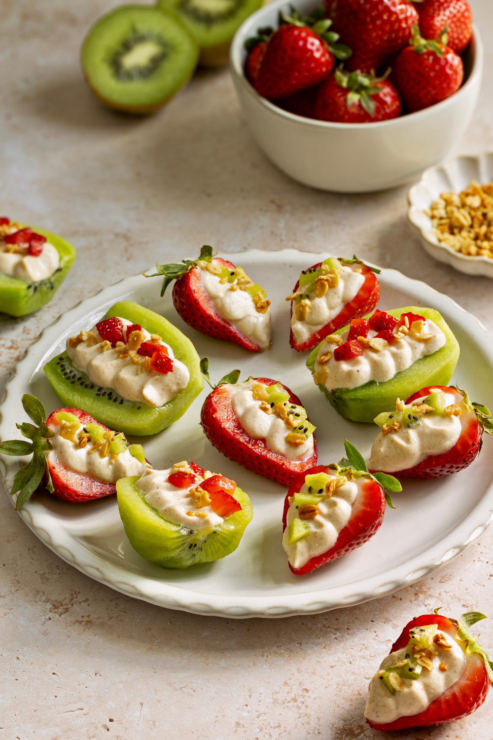 Deviled Fruit with Farmer Cheese made with Lifeway Farmer Cheese