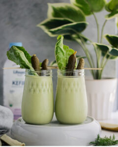 Dill Pickle Roundup with Lifeway Kefir and Farmer Cheese - Pickle Smoothie