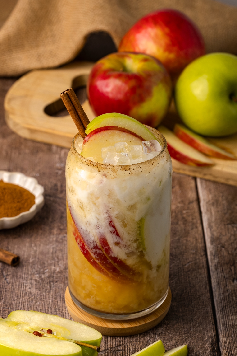 Dirty Apple Cider Made with Lifeway Vanilla Kefir