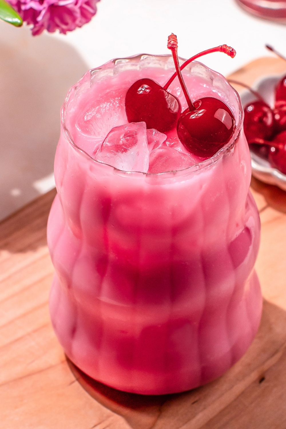 Dirty Cherry Probiotic Soda made with Lifeway Kefir