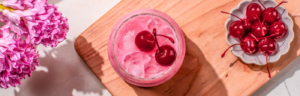Dirty Cherry Probiotic Soda made with Lifeway Kefir