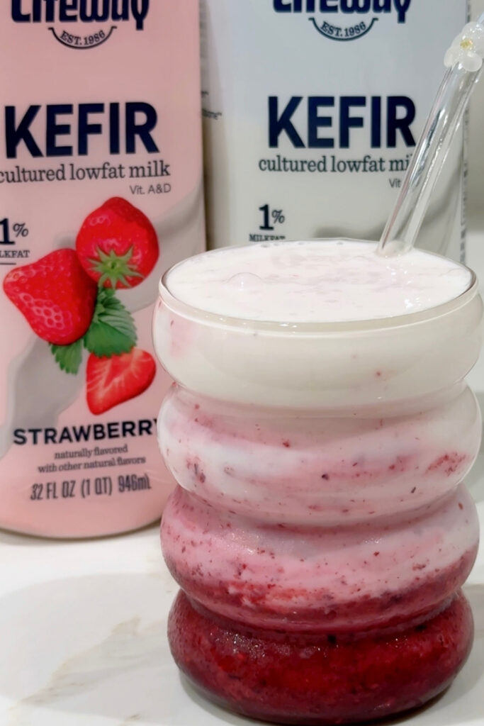 Dreamy, Creamy Cherry Kefir Mocktail - Made with Lifeway