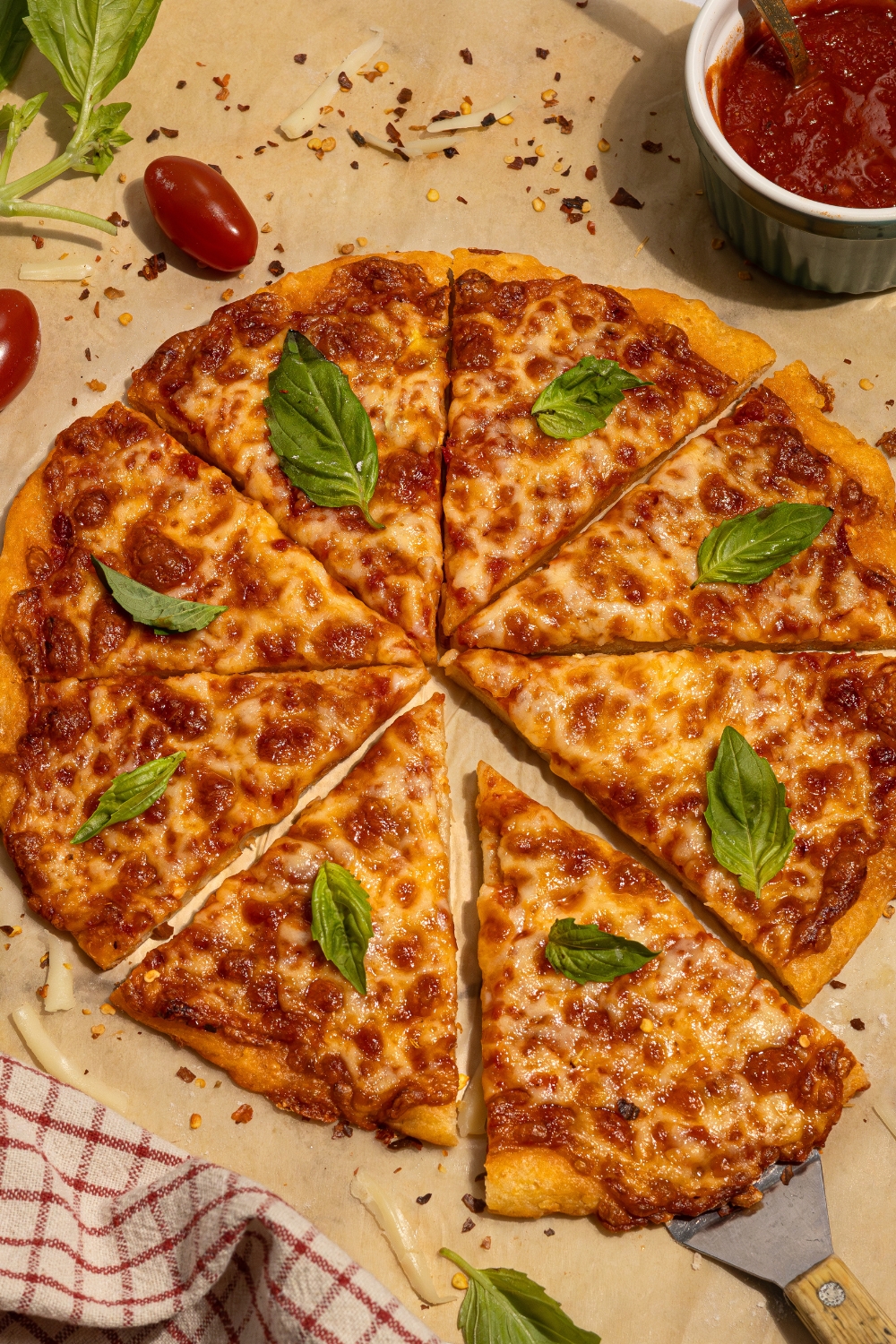 Easy Farmer Cheese Crust Pizza made with Lifeway Farmer Cheese