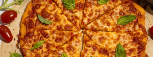 Easy Farmer Cheese Crust Pizza made with Lifeway Farmer Cheese