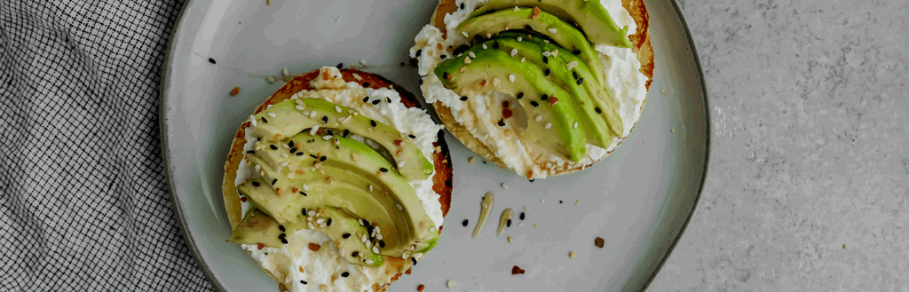 Farmer Cheese Avocado English Muffin