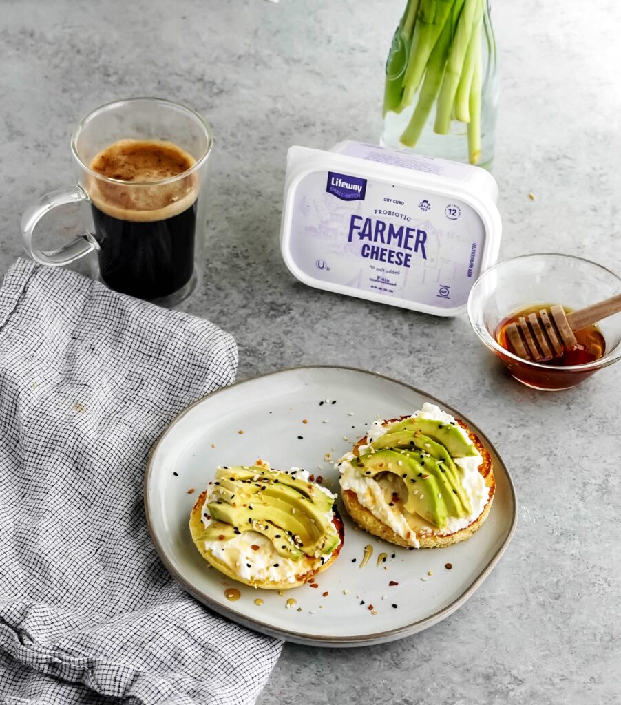 Farmer Cheese Avocado English Muffin