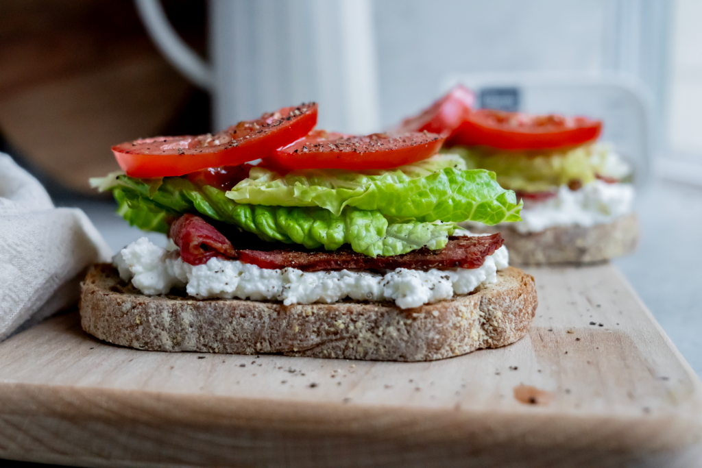 Farmer Cheese BLT Toast