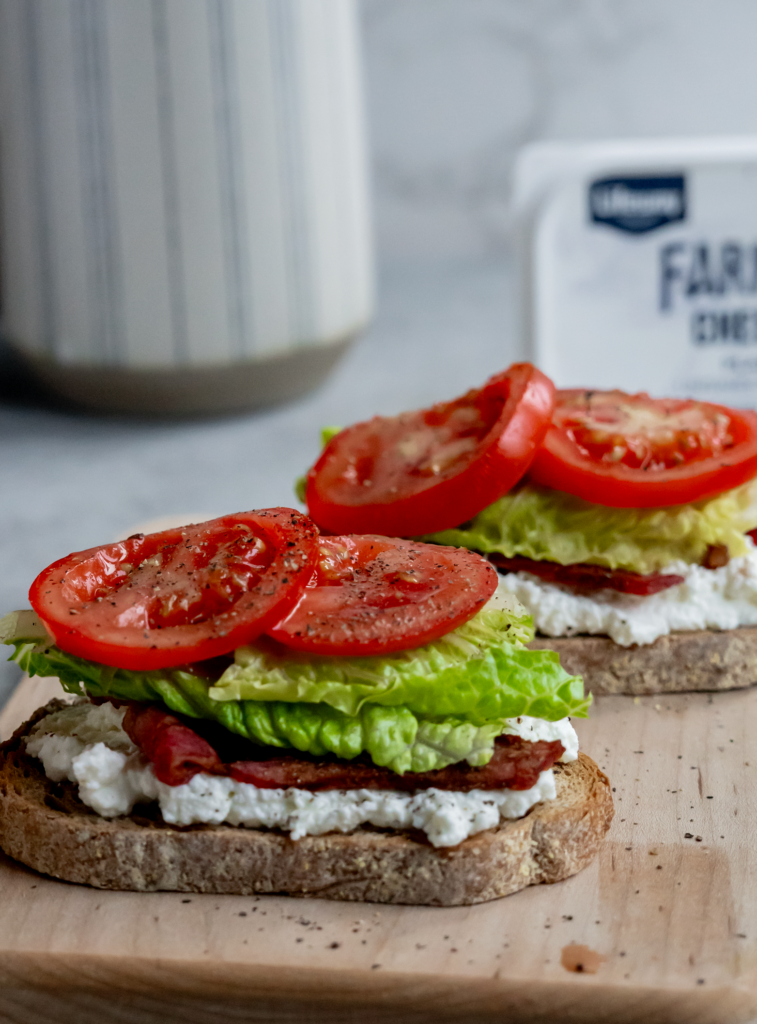 Farmer Cheese BLT Toast