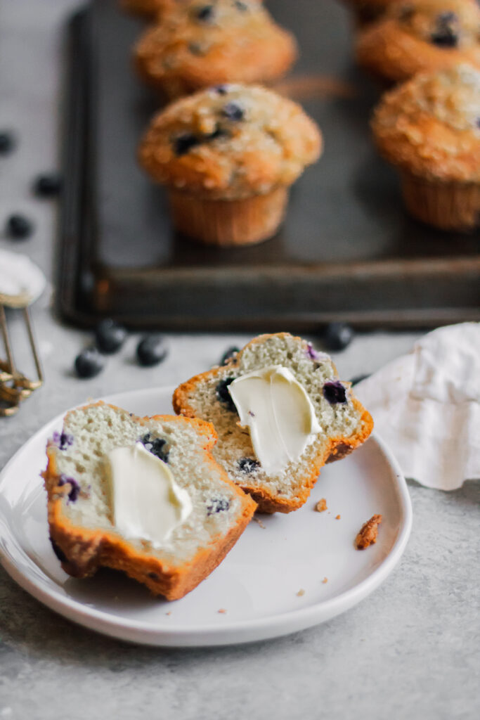 Farmer Cheese Blueberry Muffins