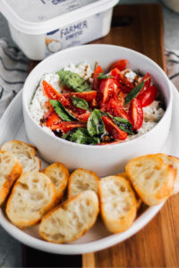 Farmer Cheese Caprese Bowl made with Lifeway Farmer Cheese