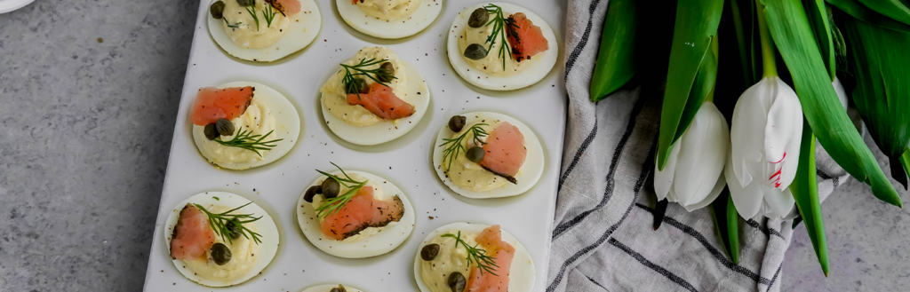 Farmer Cheese Deviled Eggs