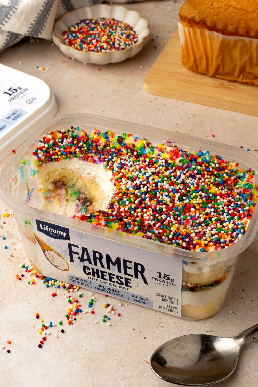Farmer Cheese Dot Cake made with Lifeway