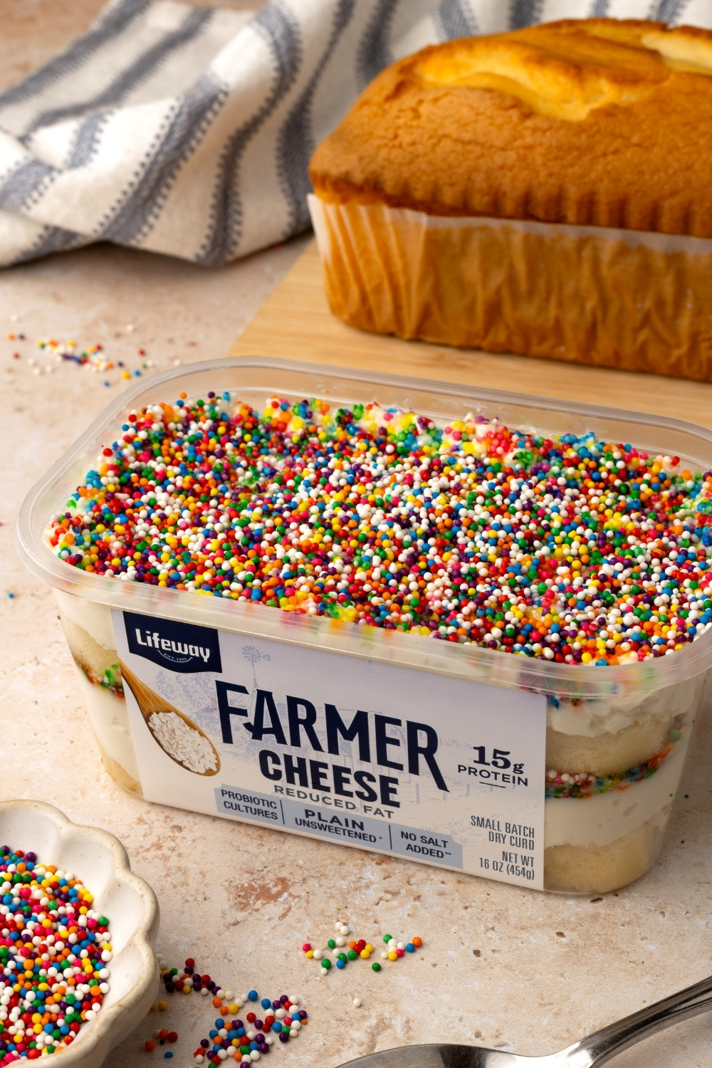Farmer Cheese Dot Cake made with Lifeway
