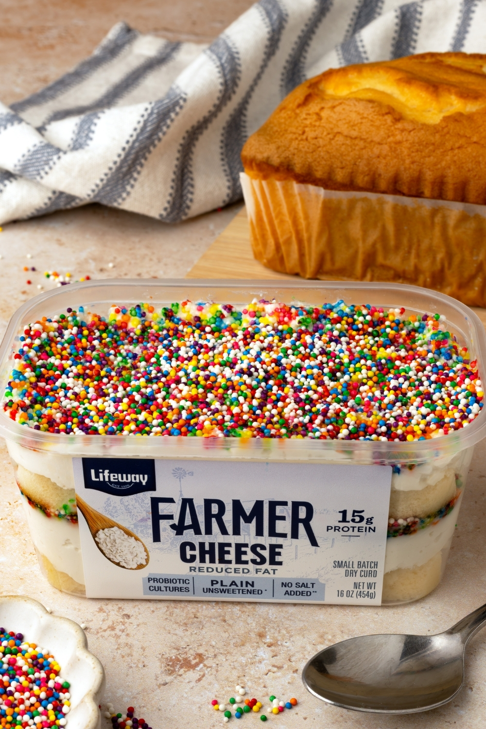 Farmer Cheese Dot Cake made with Lifeway