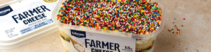 Farmer Cheese Dot Cake made with Lifeway
