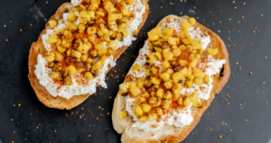 Farmer Cheese Elote Toast