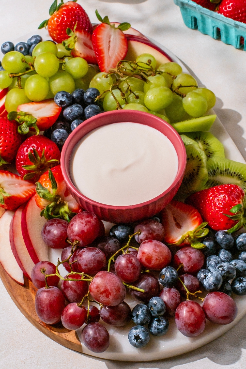 Farmer Cheese Fruit Dip made with Lifeway Farmer Cheese