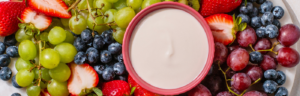 Farmer Cheese Fruit Dip made with Lifeway Farmer Cheese