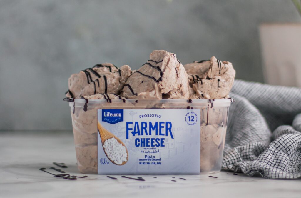 Farmer Cheese Ice Cream made with Lifeway Farmer Cheese