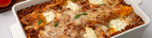 Farmer Cheese Lasagna made with Lifeway Farmer Cheese and Lifeway Salted Kefir Butter