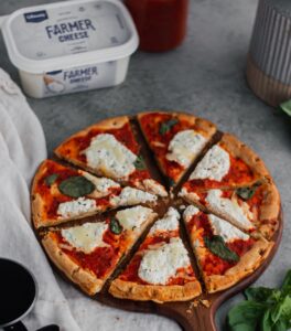 Margherita Pizza with Lifeway Farmer Cheese