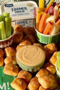Farmer Cheese Pretzel Bites with Farmer Cheese Dip