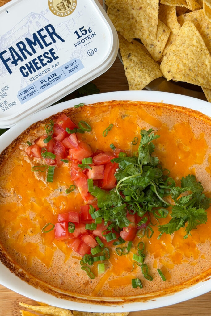 Farmer Cheese Queso Dip made with Lifeway