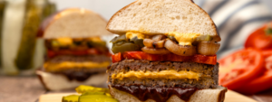 Farmer Cheese Stuffed Burgers - Made with Lifeway Farmer Cheese