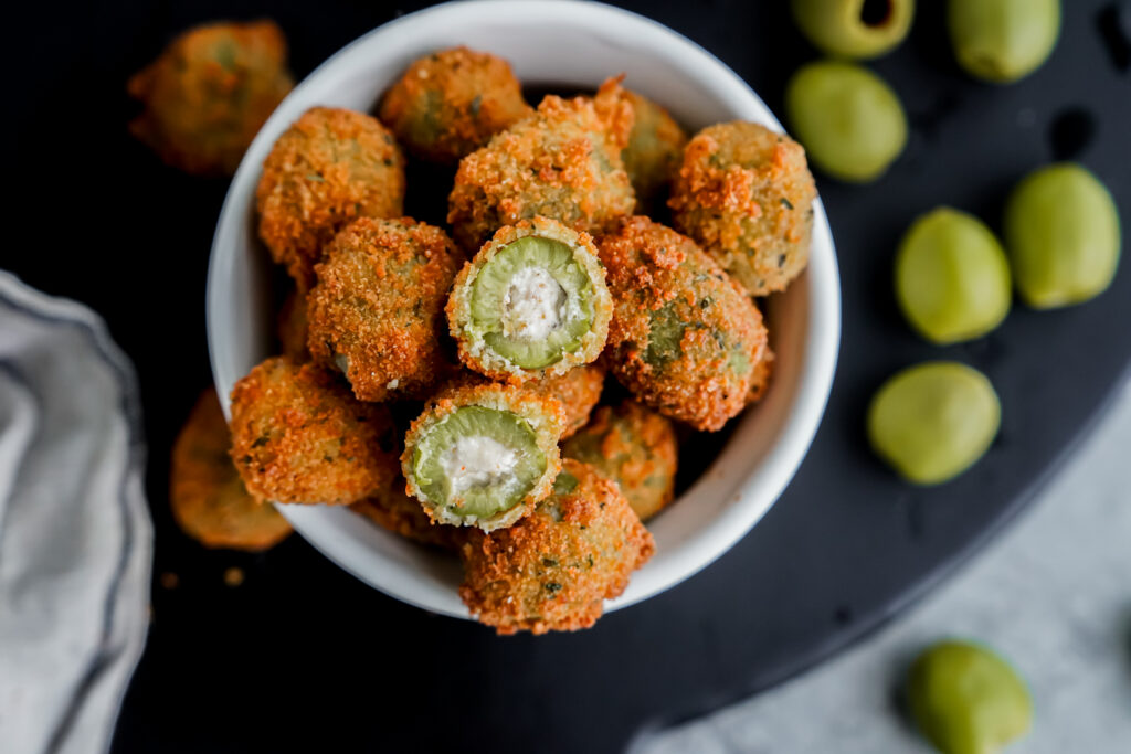 Farmer Cheese Stuffed Fried Olives7