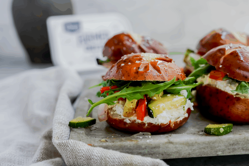 Farmer Cheese Veggie Sliders made with Lifeway Farmer Cheese