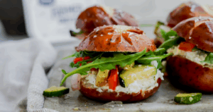 Farmer Cheese Veggie Sliders made with Lifeway Farmer Cheese