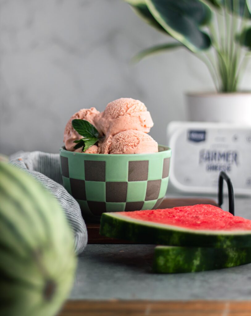 Farmer Cheese Watermelon Ice Cream