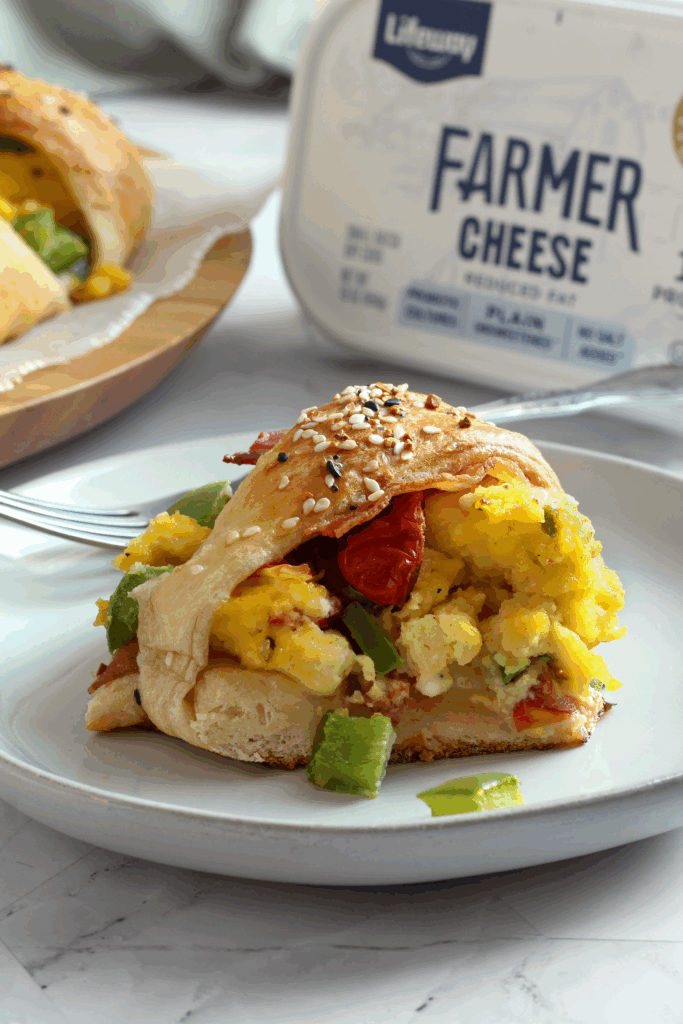 Farmer Cheese Breakfast Wreath - made with Lifeway