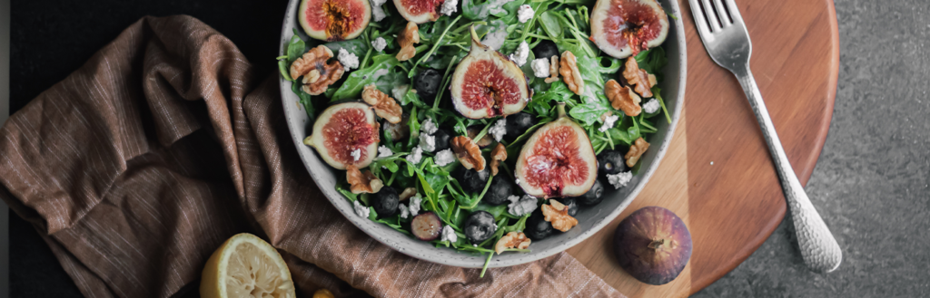 Fig and Arugula Salad With Maple Kefir Dressing