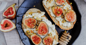 Fig and Pistachio Farmer Cheese Toast