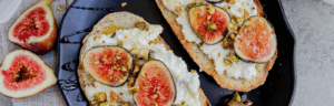 Fig and Pistachio Farmer Cheese Toast