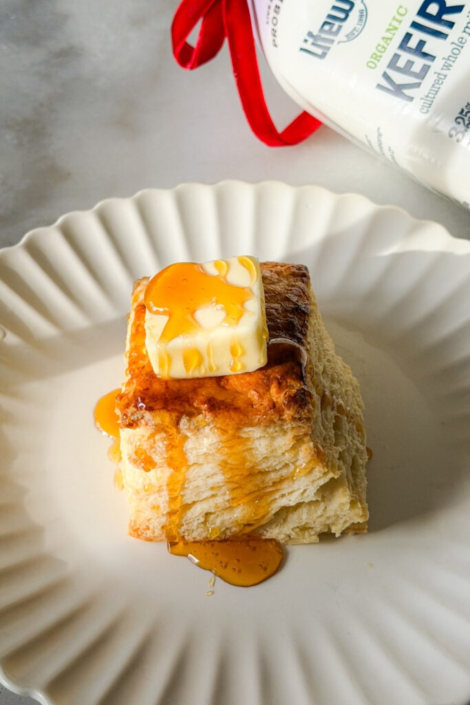 Flaky, Buttery Kefir Biscuits made with Lifeway Kefir