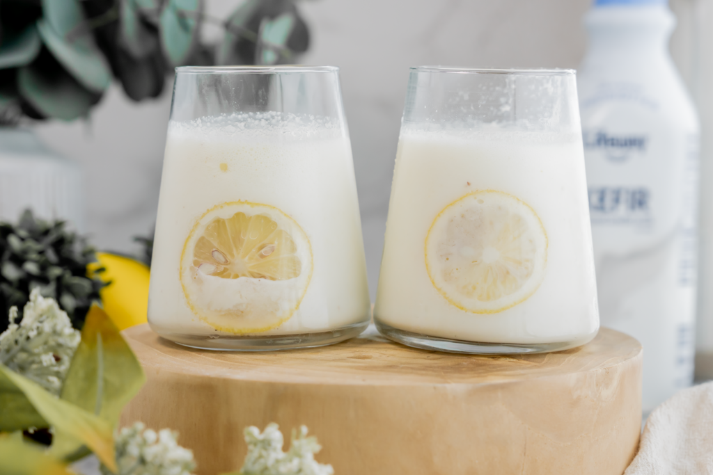 Frosted Lemonade Shake made with Lifeway Kefir